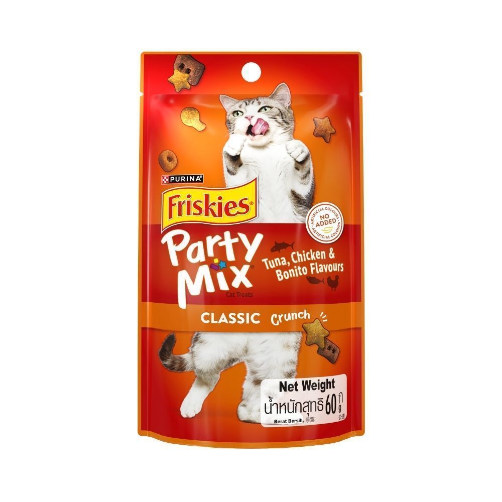 PURINA FRISKIES Party Mix سكاكر قطط 60 غ × 16 — صورة 6