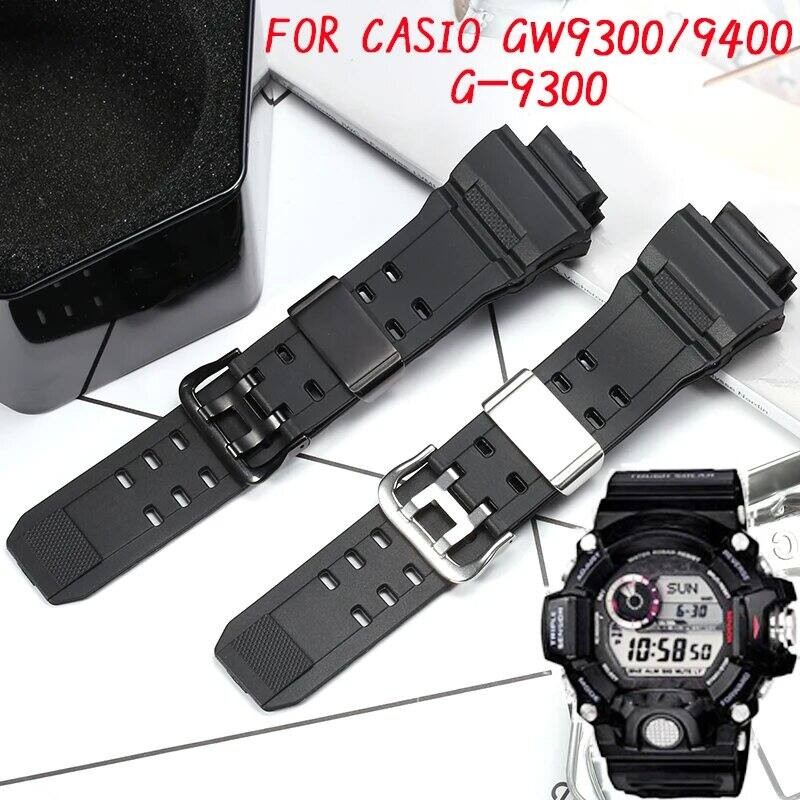 สายนาฬิกาเรซิน Fit สําหรับ G-Shock GW9400 GW9300 GW-9400 GW-9300 G-9300 ผู้ชายสายกันน้ําสแตนเลสห่วงส