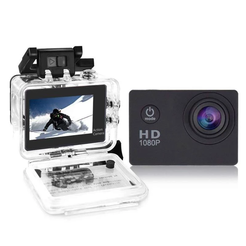 กล้องกันน้ำ Gopro กล้องติดหมวกกันน็อค กล้องติดหมวก Sport Camera Full HD 1080p จอ2.0นิ้ว W7 No Wifi thumbnail 5