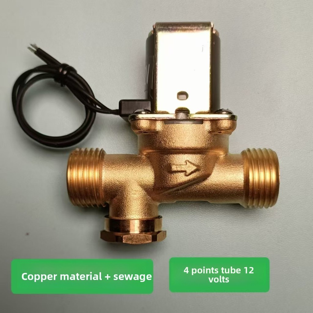 Anti-Freeze Explosion-Proof Solar Solenoid Valve 4-Port 12V Automatic Water Supply Copper Material E