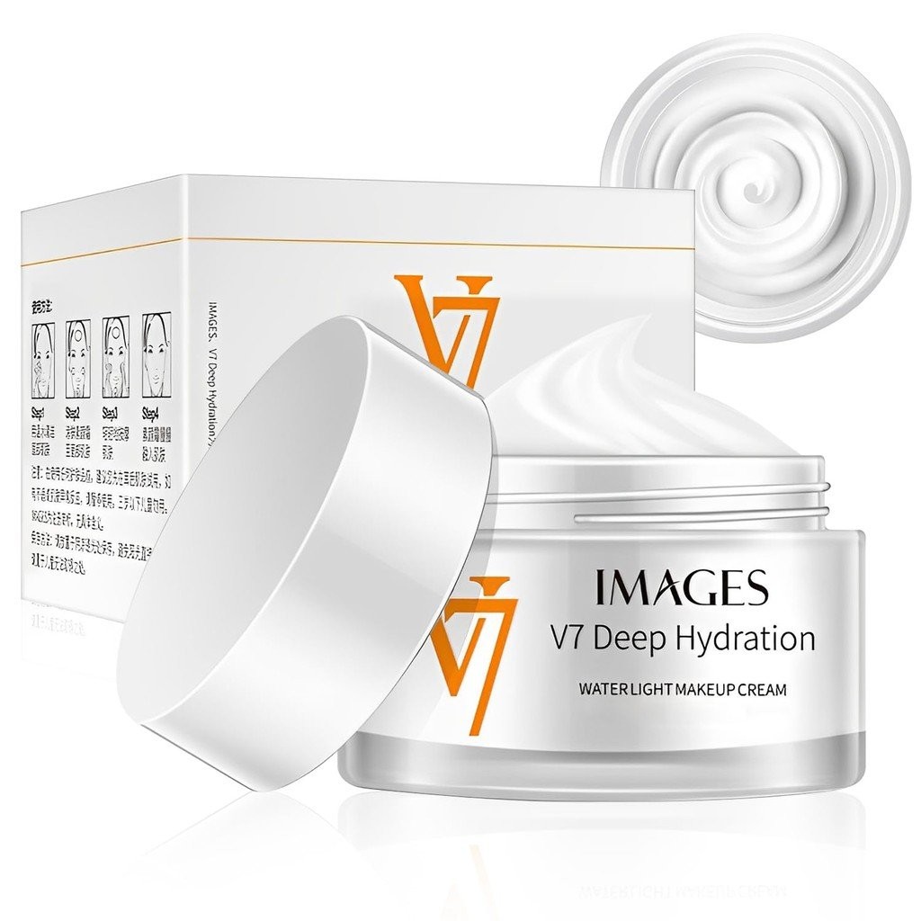 Rednow Moisturizing Cream,V7 Deep Hydration Waterlight Makeup Cream, V7 Korea Cream Face Moisturizer