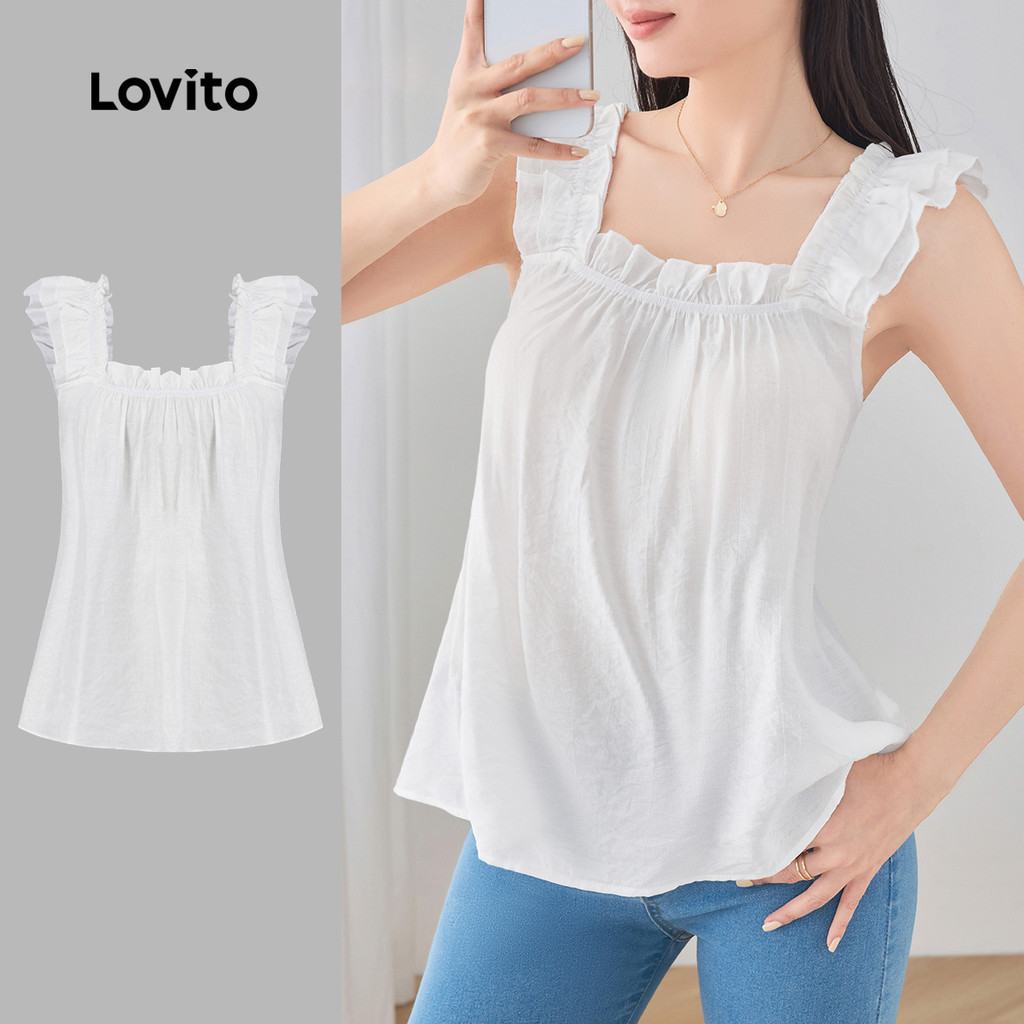 Lovito เสื้อลําลองผู้หญิง L99ED236