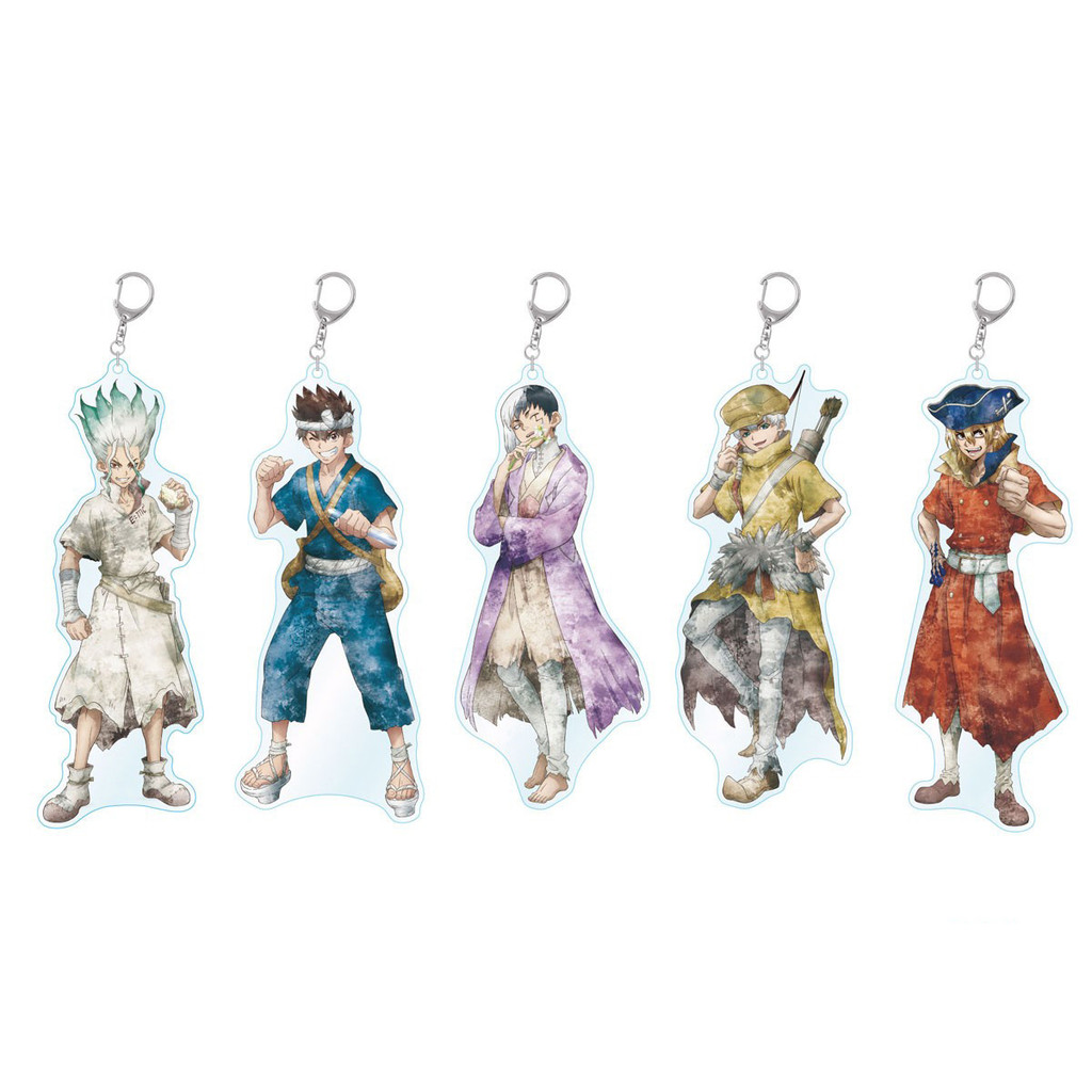 Loen Anime Store Dr.Stone Ryusui Nanami Gen Asagiri Tsukasa Ukyo Saionji อะคริลิคพวงกุญแจจี้ Ornamen