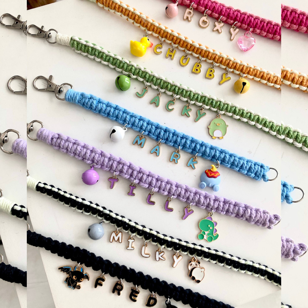 MAGELJAYA CUSTOM PET COLLAR / DOG TAG / CAT TAG / DOG CAT NECKLACE / DOG CAT ACCESSORIES