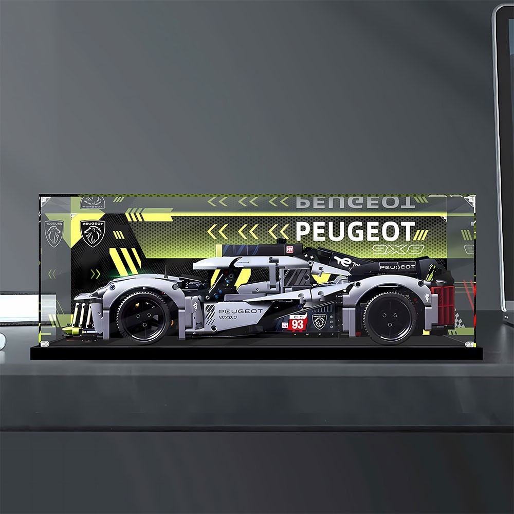 New Product#Suitable for Lego42156Peugeot9X8Le Mans hybrid sports car acrylic display box Hand-Made 