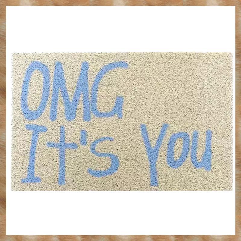 [KYG] Letter Welcome Door Mat House Entrance Floor Mat พรมกันฝุ่นพรมปูพื้นกลางแจ้งความงามตกแต่งบ้าน