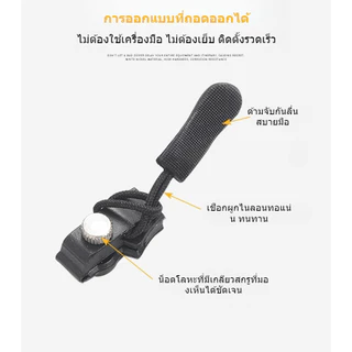 ชุดซ่อมซิป3ขนาดที่แตกต่างกันหัวซิปที่ถอดออกได้และติดได้1ชิ้น