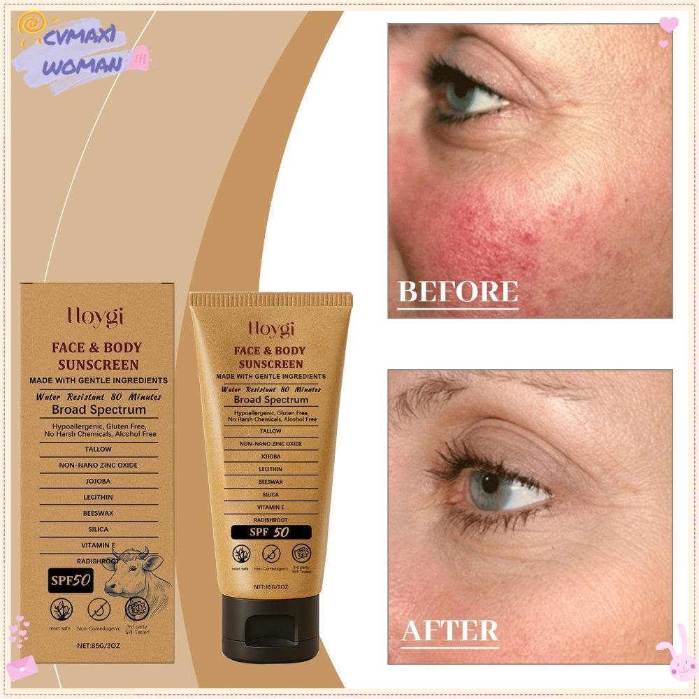 CYMX Hoygi Sunscreen, SPF 50 Hydrating Zinc Oxide Sunscreen, Summer With Jojoba Oil Refreshing 3 Oz 