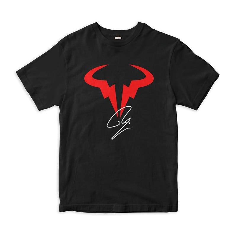 เสื้อยืดผ้าฝ้าย Rafael Nadal Logo สำหรับทั้งผู้ชายและผู้หญิง