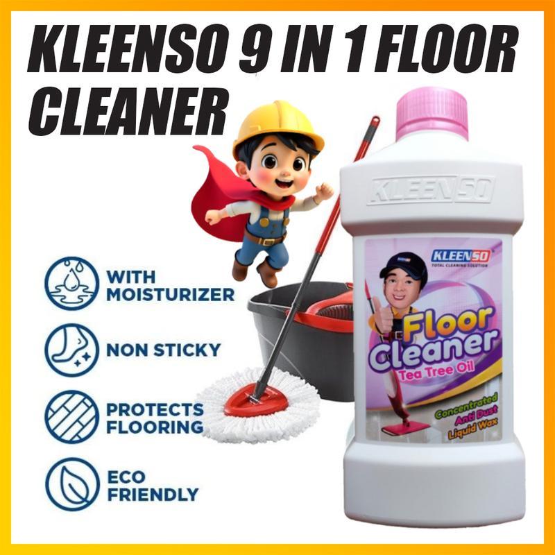 900G Kleenso 9 In 1 Pencuci Lantai Tea Tree Anti-bacteria /Kleenso 9 In 1 Pink Tea Tree Oil ผลิตภัณฑ