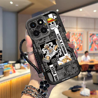 เคส Honor X7D 5G เคสโทรศัพท์ซิลิโคนอ่อนนุ่มเทรนด์ภาพสีดํา TYHS
