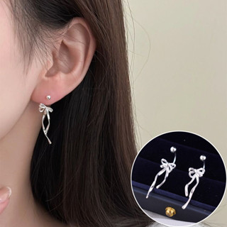 ริบบิ้นโบว์ต่างหูสกรูผู้หญิงพู่ที่ละเอียดอ่อนใบหน้า-ลดน้ําหน…