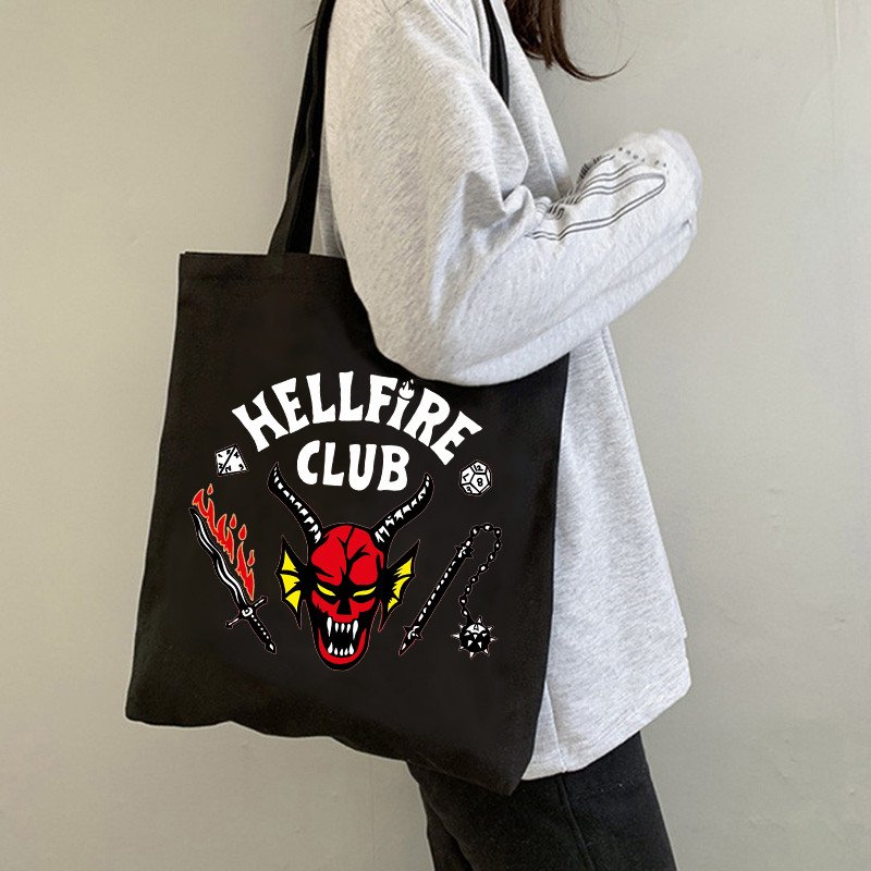 Hellfire Club Eddie Munson Canvas bag Shopping Bag Tote Shop