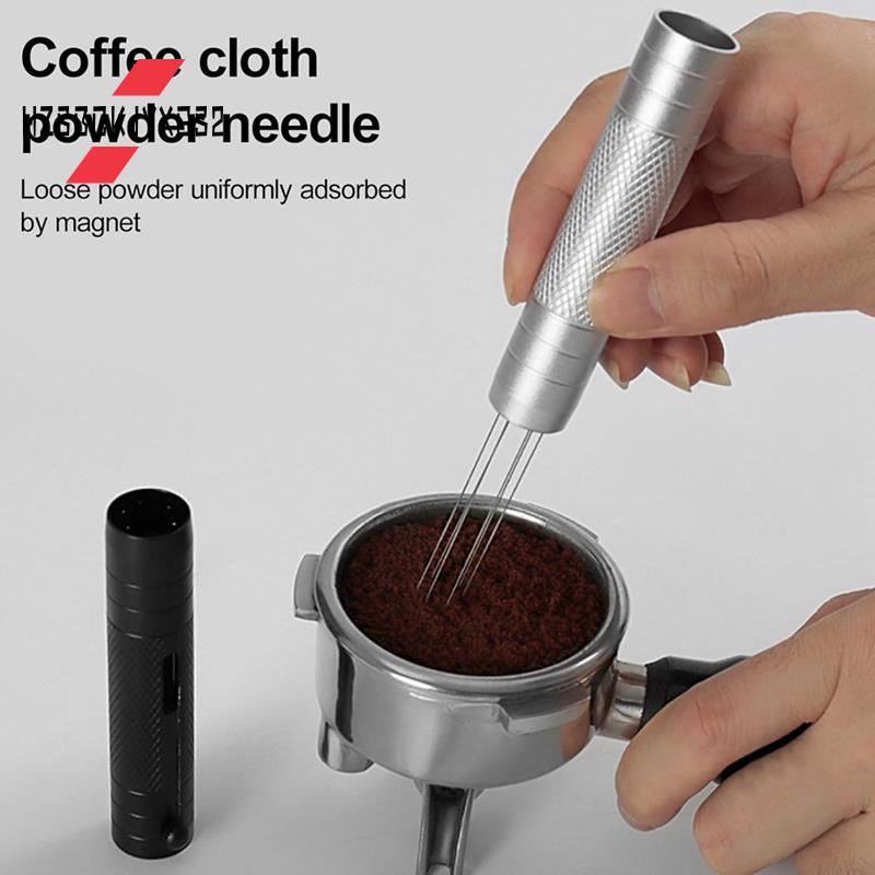 Hzsbckjyxgs2WDT Espresso Tool Retractable Espresso Coffee Stirrer Heavy Duty 6Pin WDT Espresso Distr