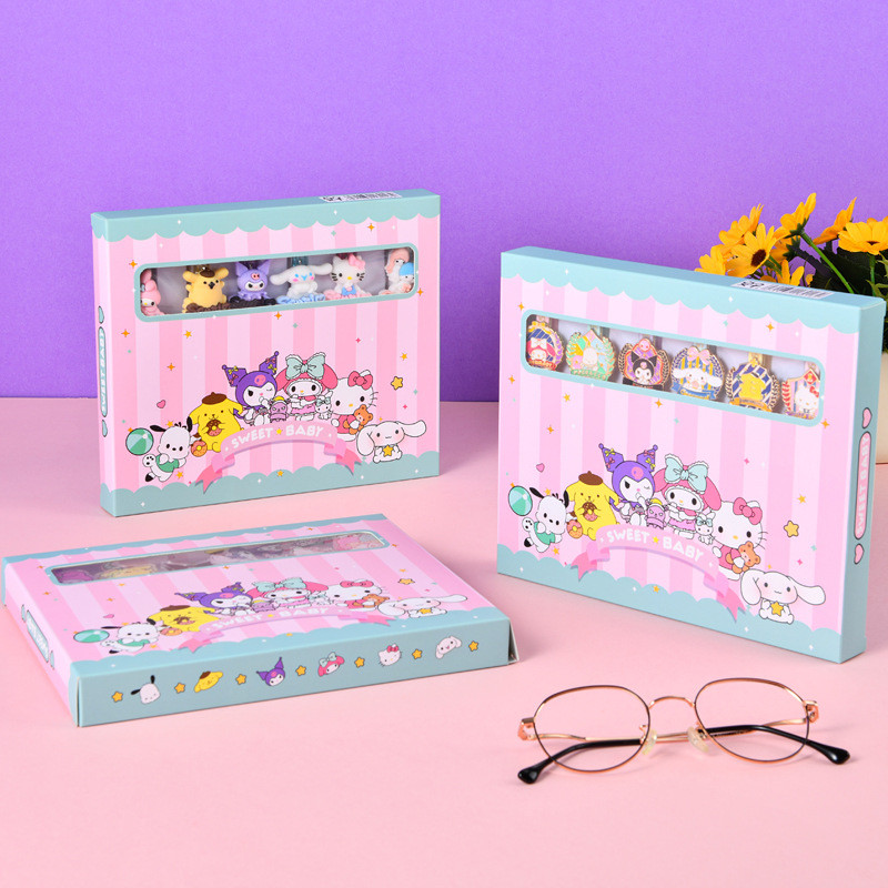 V18Y [1 ชิ้น] High-Appearance ins Sanrio Series Press Gel Pen Set ST Head 0.5 Student Stationery Gif