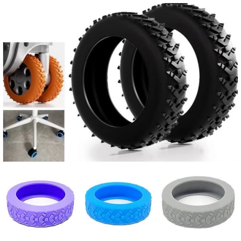 💥 ยาง ล้อ กระเป๋าเดินทาง ซิลิโคน ยางหุ้มล้อ กระเป๋าลาก ปลอกยาง ชุด 8 ชิ้น ป้องกันล้อ เสียงเงียบ รุ่นอัพเกรด 💥