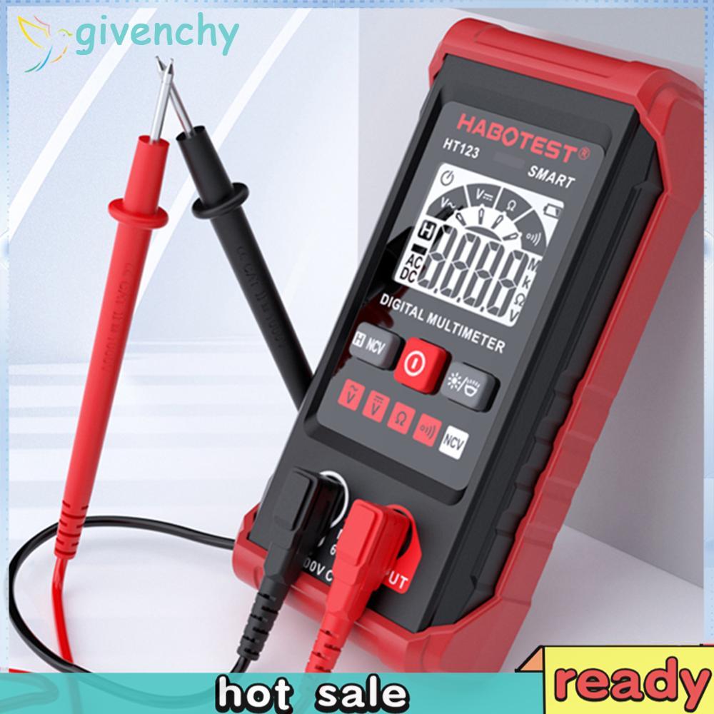 [givenchy1.th] DC AC Voltmeter พร้อม Backlight Ohm Volt Amp Tester RMS 2000 นับสําหรับใช้ในครัวเรือน