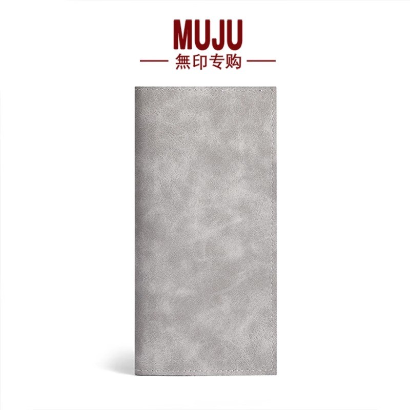 cardholder wallet ญี่ปุ่นนําเข้า Muji Card Bag Wallet One Mens Ultra-Thin Long Wallet กระเป๋าสตางค์ห