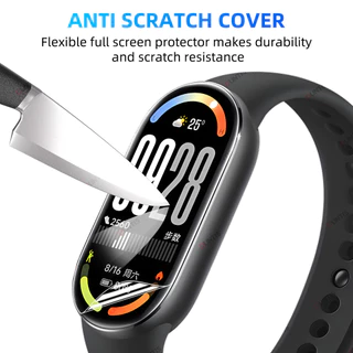 สายยางฟิล์มไฮโดรเจล HD for Xiaomi Smart Mi Band 10 9 8 ผู้ป้องกันหน้าจออ่อนฟิล์มซิลิโคนแบนด์ for Mi Band 10 9 8