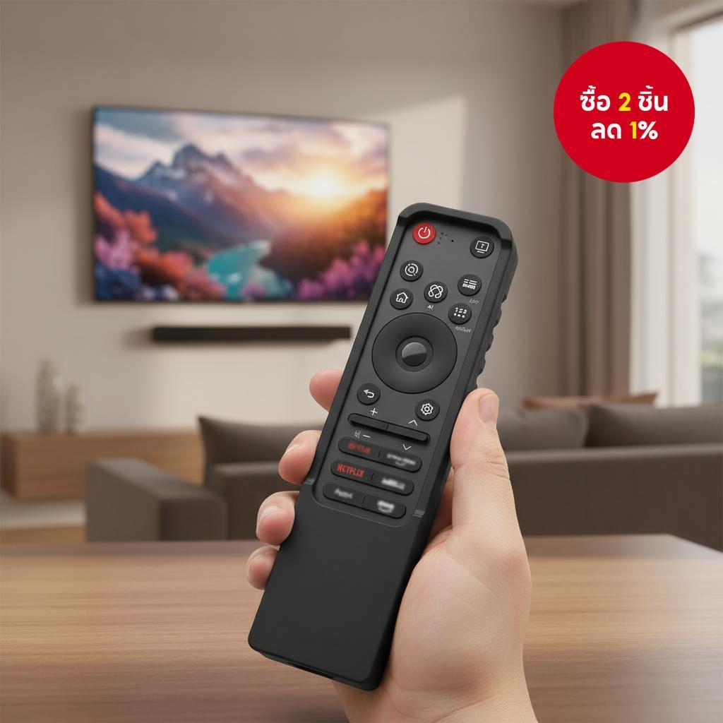 เคสซิลิโคนกันกระแทกสําหรับ LG MR25 GA Magic Remote, เคสกันลื่นล้างทําความสะอาดได้พร้อมช่องใส่สายคล้อ