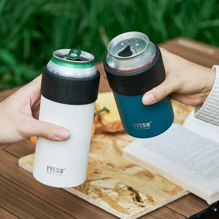 TYESO ปลอกกระป๋องสแตนเลส เก็บความเย็นได้นาน เหมาะกับกระป๋องทุกยี่ห้อ (350-520มล.)
