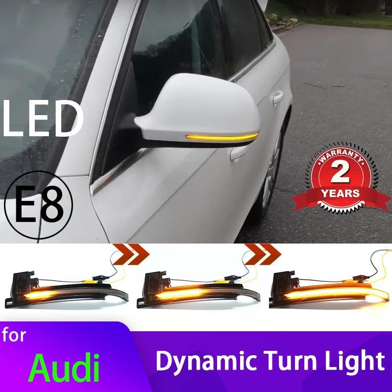 สําหรับ Audi A4 A5 S4 S5 B8 A6 S6 C6 A8 S8 Q3 SQ3 A3 8P Dynamic Scroll LED ไฟเลี้ยวกระจกมองหลังตัวบ่