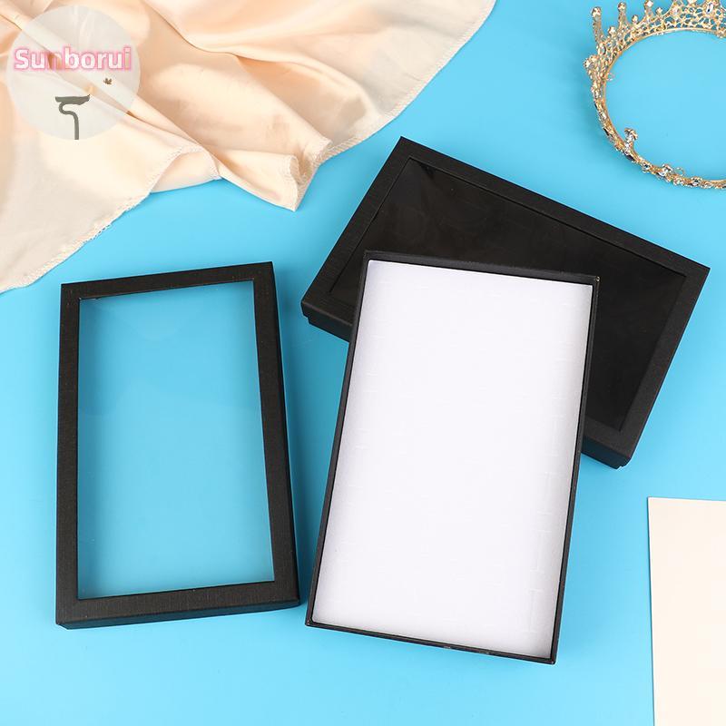 Sunborui 36-Slot เครื่องประดับแหวนกล่องถาด Organizer ต่างหู Trinket แสดงกรณีกํามะหยี่ Organizer กล่อ