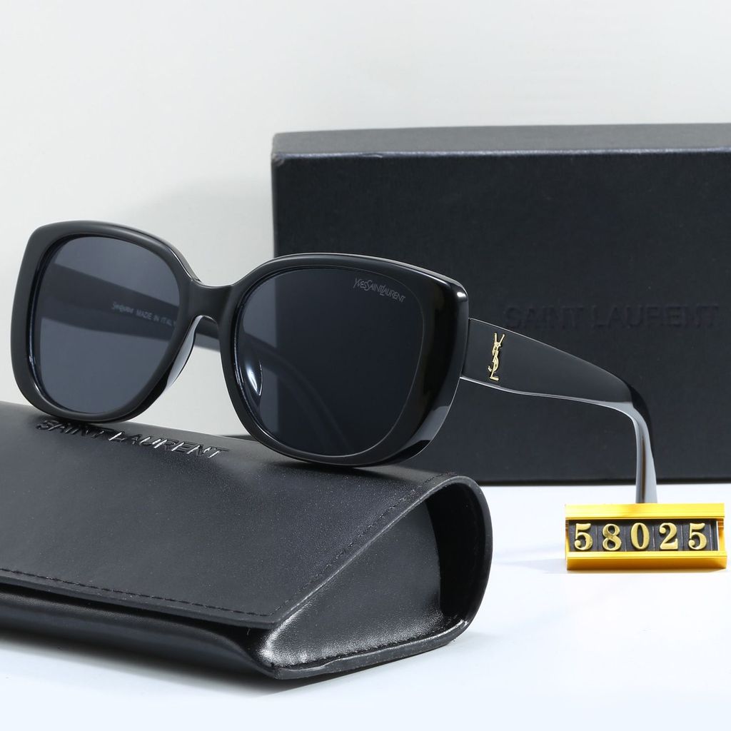 YSL1234 แว่นตาแฟชั่นสไตล์ใหม่ขับรถ Anti-Strong Light Beach Glasses