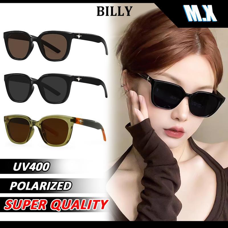 แว่นกันแดดน้ำตาลิซ์ MX STUDIO-BILLY สำหรับหน้ากลม ป้องกันแสงUV แบบ.Unisex.