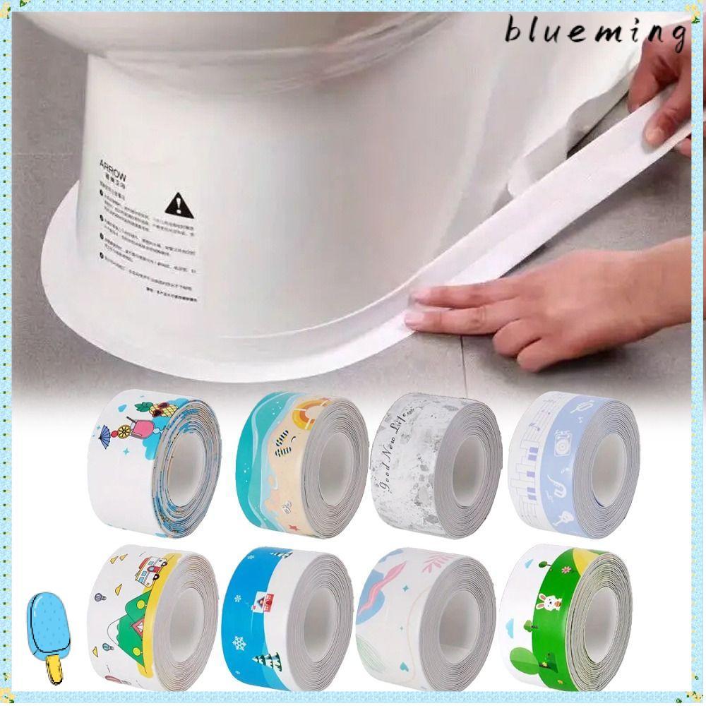 BLUEMING เทปกาว,กันน้ํา 3.2 เมตร/ม้วนตะเข็บเทปกาว, Professional Anti-Mildew Self กาว PVC Shower Tile