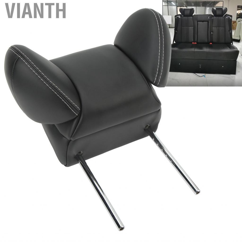 Vianth รถ Headrest หนังเครื่องบินที่นั่ง Head Rest พร้อมคอด้านข้างสำหรับ RV เรือ Commercial Vehicle 