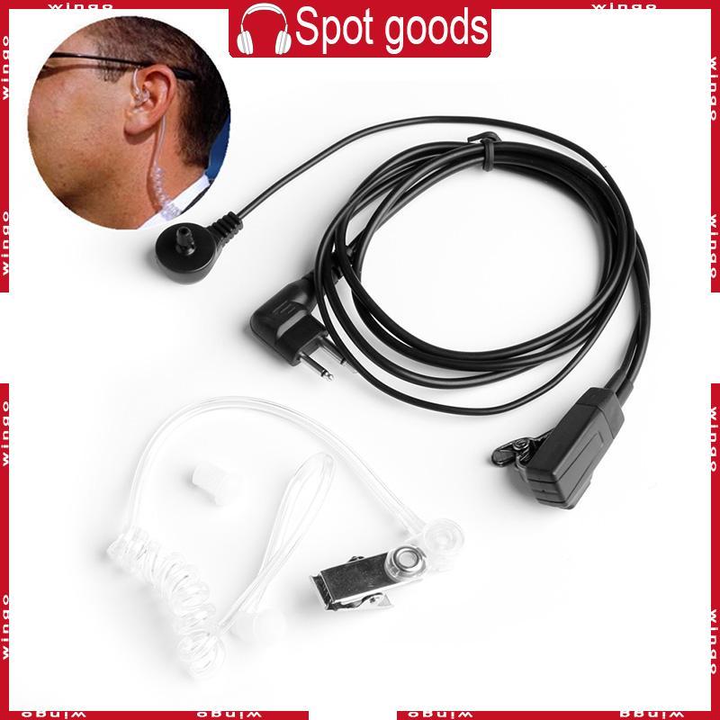 WIN การเฝ้าระวัง 2Pin Mic หูฟัง Headsrt สําหรับวิทยุสองทาง GP300 GP88s