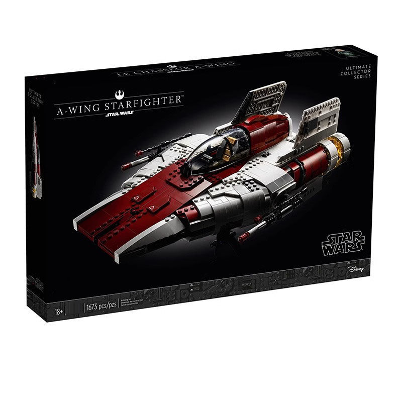 เข้ากันได้กับ Lego Star Wars UCS Series 75275 A-Wing Fighter Boys การศึกษาประกอบอาคารบล็อกของเล่น