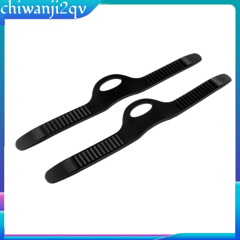 [chiwanji2qv] Diving Fins Strap Flex Diver Flipper Replacement Band Holder สีดํา