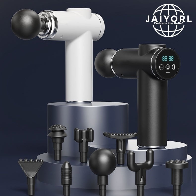JAIYORL Massage Guns Portable Massager Handheld Percussion Fascia Massage Machine | 9 Speeds 8 Inter