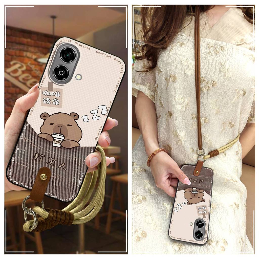 เคสโทรศัพท์กันน้ําแนวทแยงสําหรับ ZTE Blade A35e 6GB RAM 64GB กันกระแทก Soft Case Graffiti การ์ตูน TP