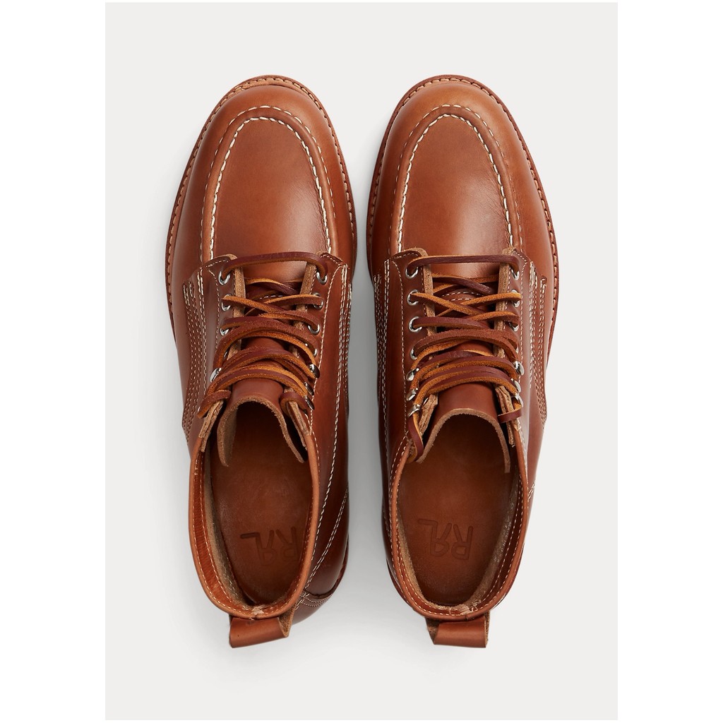 代 RRL Leather Lace-Up Boot $590