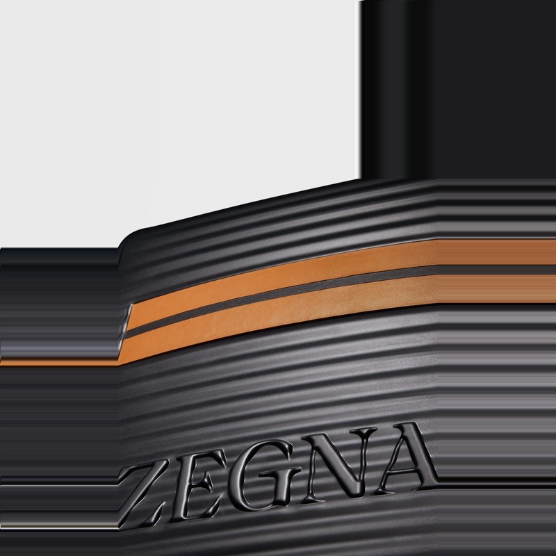 [520 Gift] ZEGNA Jenia Bag Mens Black Leggerissimoกระเป๋าเดินทาง