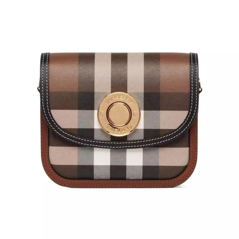 กระเป๋าสตรี Burberry ลายสก๊อตสีน้ำตาล Q8Y2