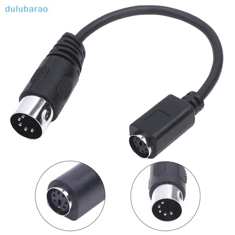 [DUL] MD 6-pin Female to DIN 5-pin Male Cable Ps2 Keyboard and Mouse Transmission Cable AO