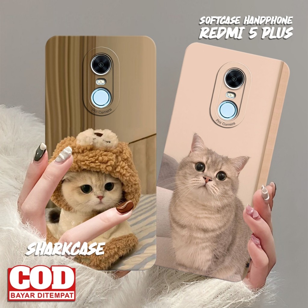 HP Softcase REDMI 5 PLUS / REDMI 5 / REDMI 6 / REDMI 7 / REDMI 8A PRO ล่าสุดแมวน่ารัก - ปลอก Redmi -