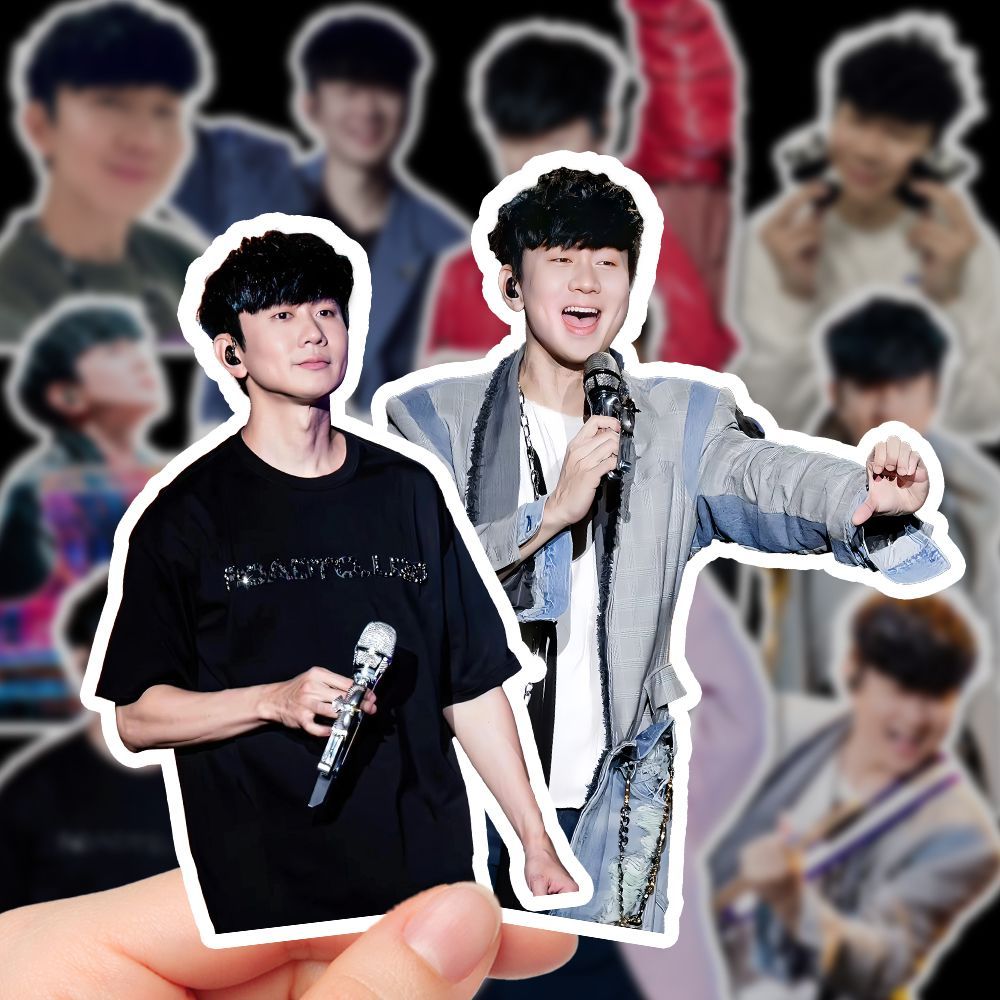 Lin Junjie สติกเกอร์กันน้ํา JJ คนดัง Aidou สินค้าเคสโทรศัพท์คู่มือสติกเกอร์ตกแต่งกาวสติกเกอร์ใหม่ Li