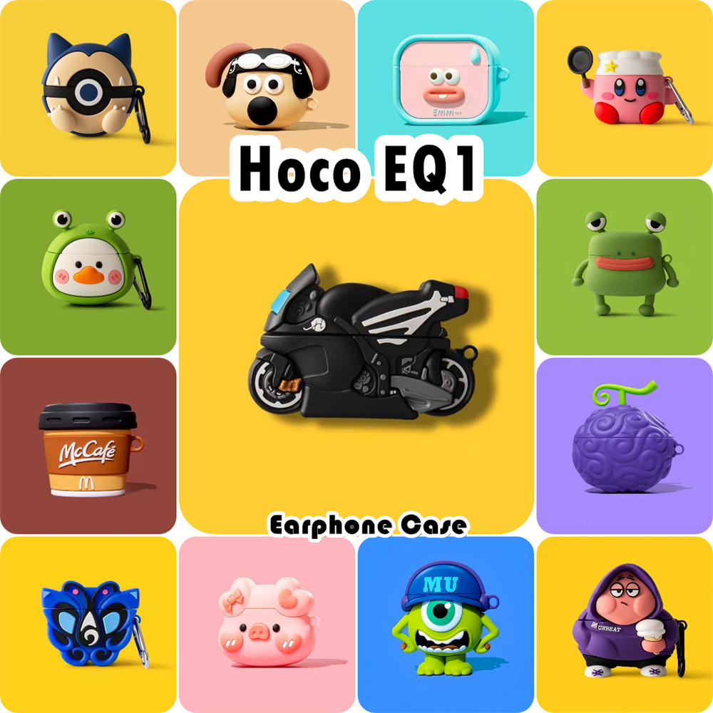 imamuraFor Hoco EQ1 Case Casing Soft Silicone Creative Cartoon Series Headphone Case Cover NO.1