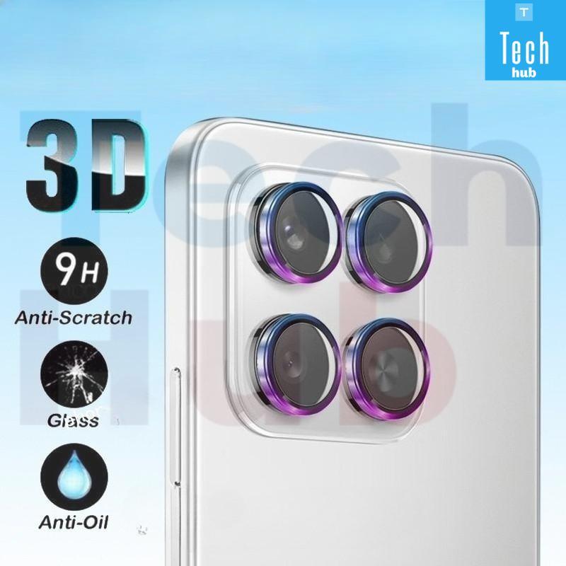 แหวนกันรอยกล้อง ป้องกันกล้องแบบวงแหวนโลหะ เหมาะสำหรับ Honor X7d,  X7D, ฟิล์มกันรอยกล้องป้องกันรอยขีดข่วน