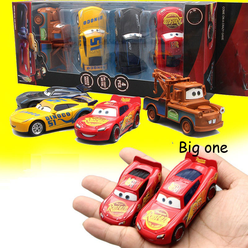 Pixar Cars 3 2 Metal รถเหล็ก ของเล่น Lightning McQueen VS.