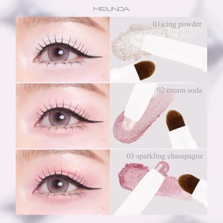 MEILINDA Glassy Glow Shadow Stick เมลินดา อายแชโดว์ กลิตเตอร์ เกลี่ยง่าย สีสวย ติดทน พกง่าย 1 แท่ง