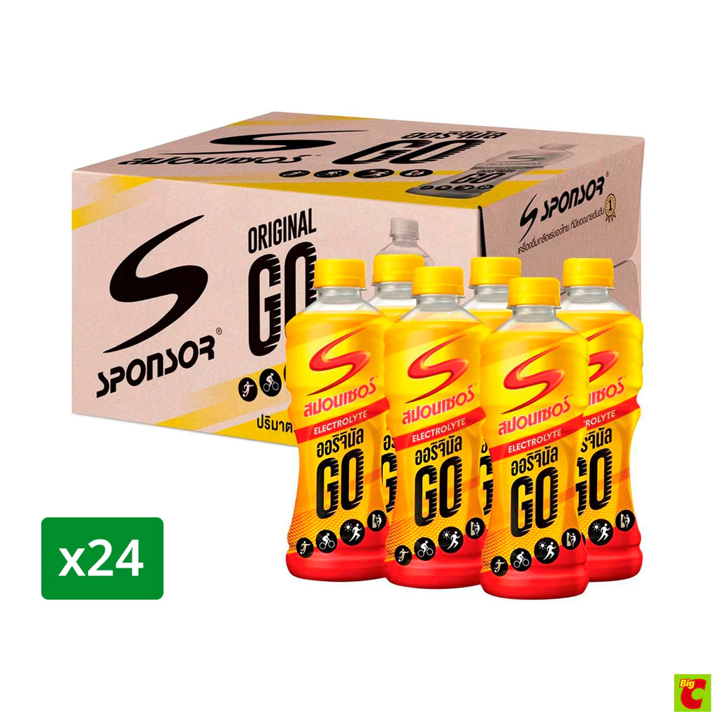 สปอนเซอร์ โก เครื่องดื่มเกลือแร่ รสออริจินัล 420 มล. แพ็ค 24