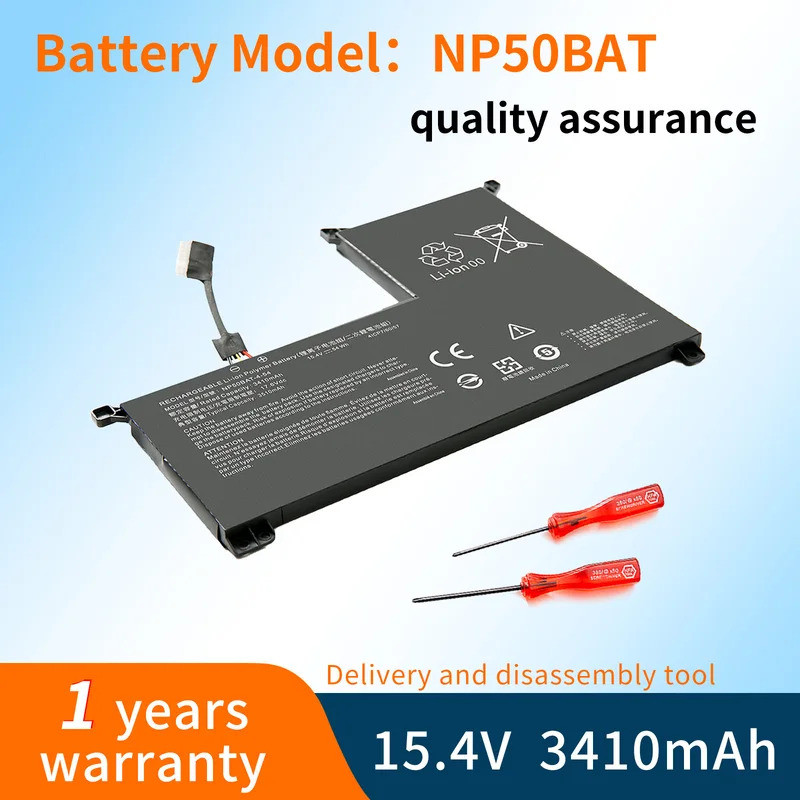 BVBH NP50BAT-4-54 6-87-NPSKS-53G00 แบตเตอรี่แล็ปท็อปสําหรับ Clevo NP70 JiangXin X17 AT22 JiangXin X1