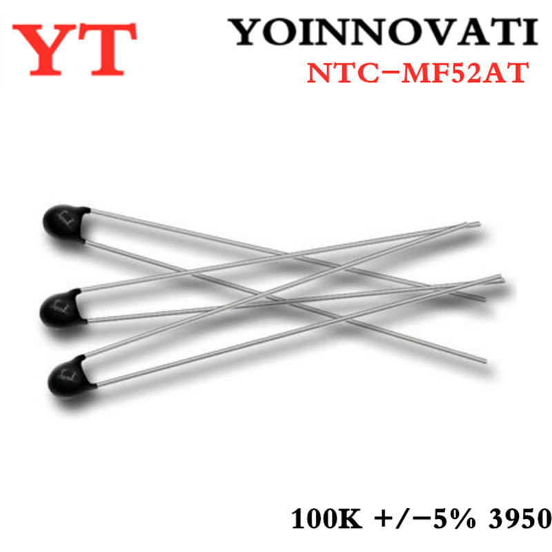 20 ชิ้น/ชิ้น 100K Thermistor Resistor NTC-MF52AT 100K +/-5% 3950