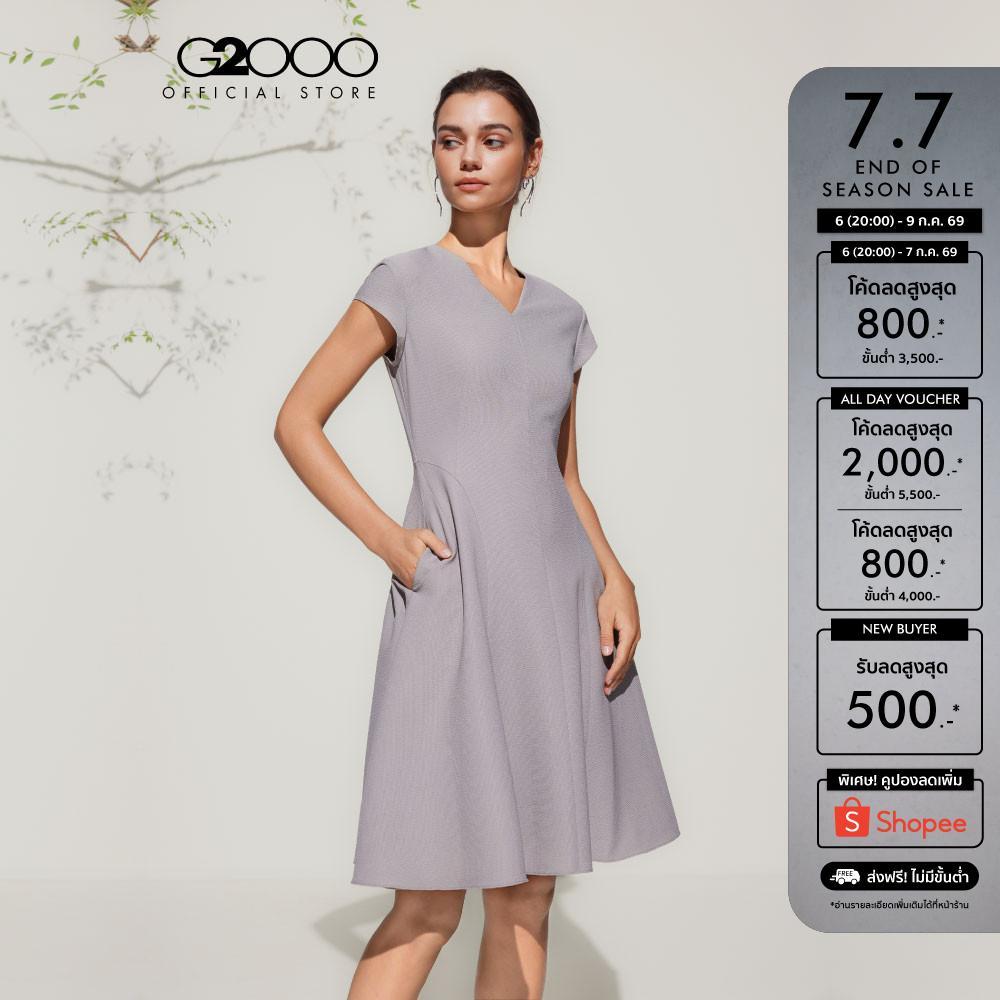 G2000 เดรสสำหรับผู้หญิง Fit & Flare Shape รุ่น 5123115662 GREY